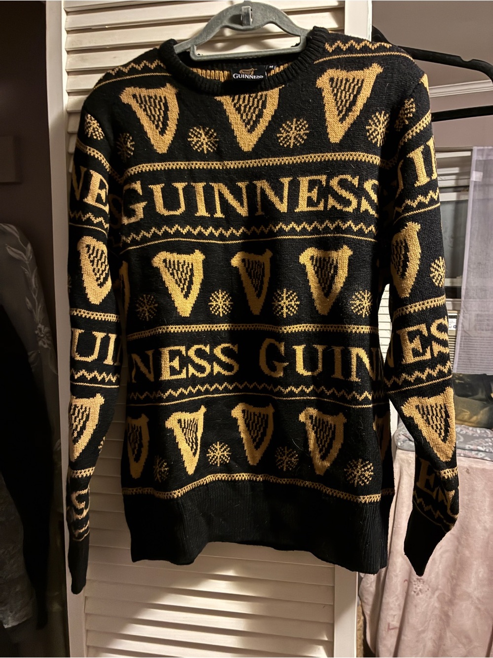 Guinness Black and Gold Logo Crewneck Sweater
